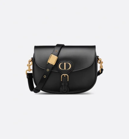 Medium Dior Bobby Bag Black Box Calfskin